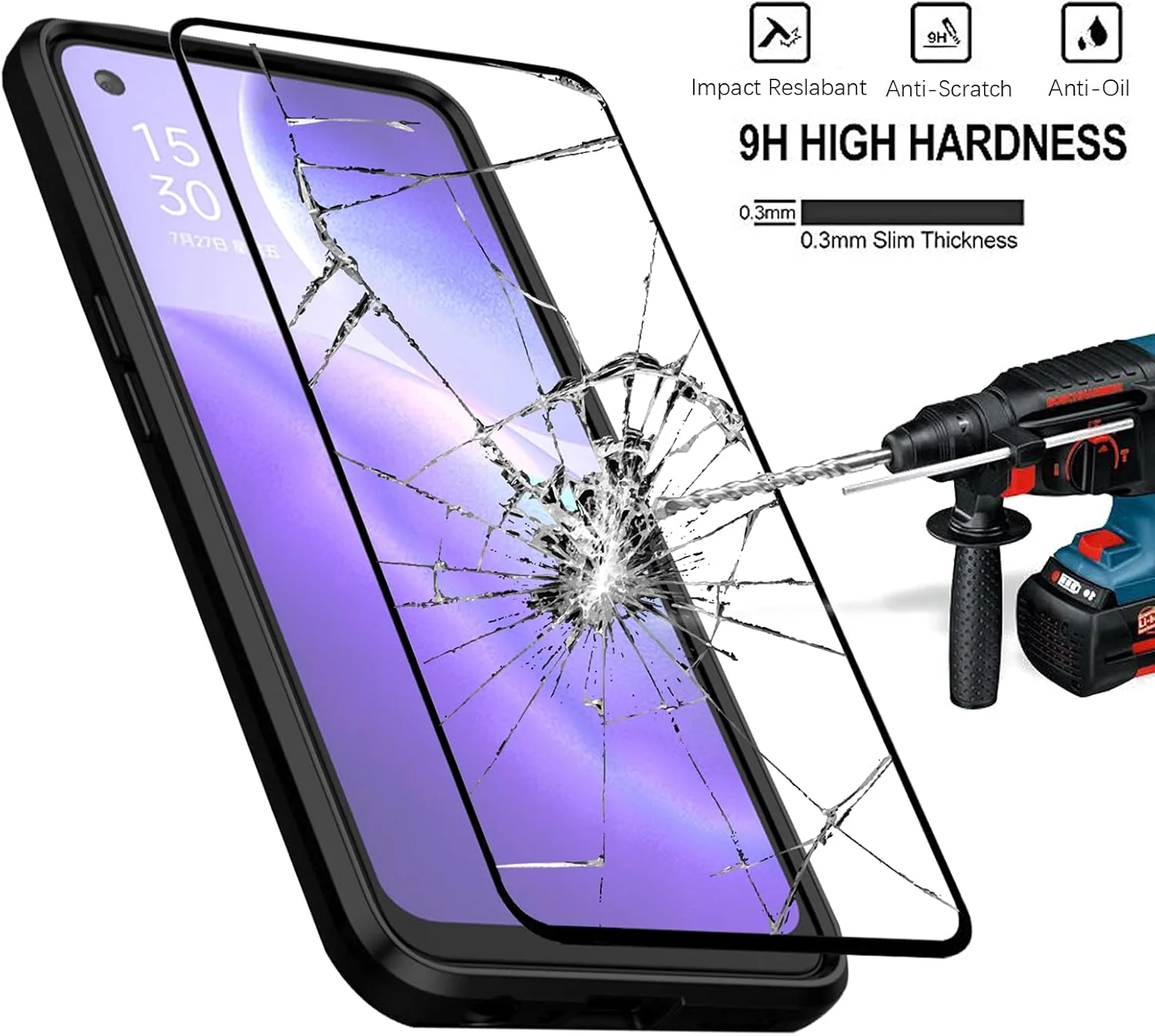 GMUJIAO Case for Realme GT Neo,With 2 * Tempered Glass Screen Protector [2 in 1],Transparent Soft TPU Shockproof Phone Case