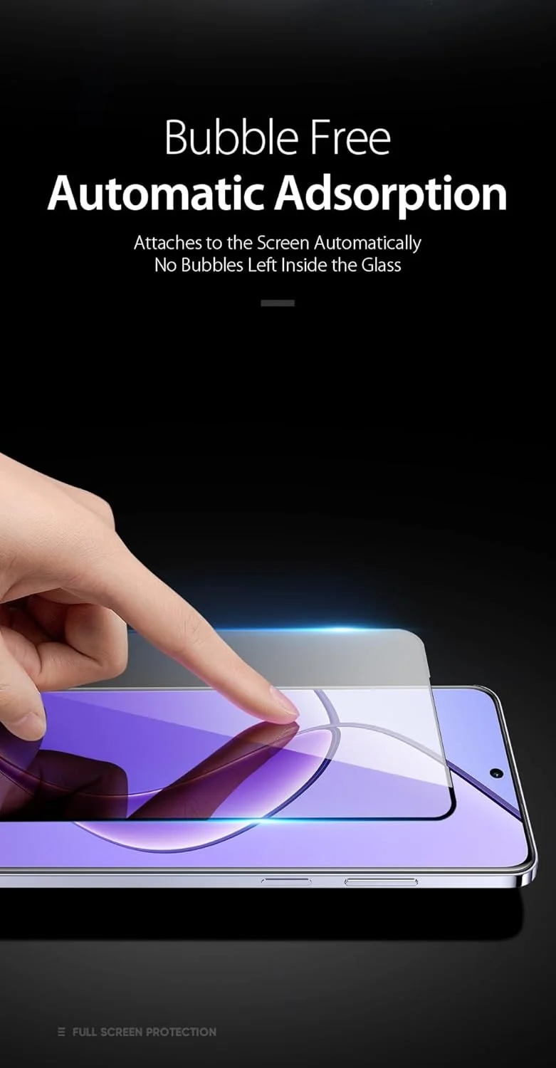 محافظ صفحه نمایش OIATROE [بسته 2 عددی] برای Realme 12/12x 5G/C65 5G، محافظ صفحه نمایش شیشه ای حرارت دیده فوق العاده باریک HD 2.5D Pro-Fit - مشکی
