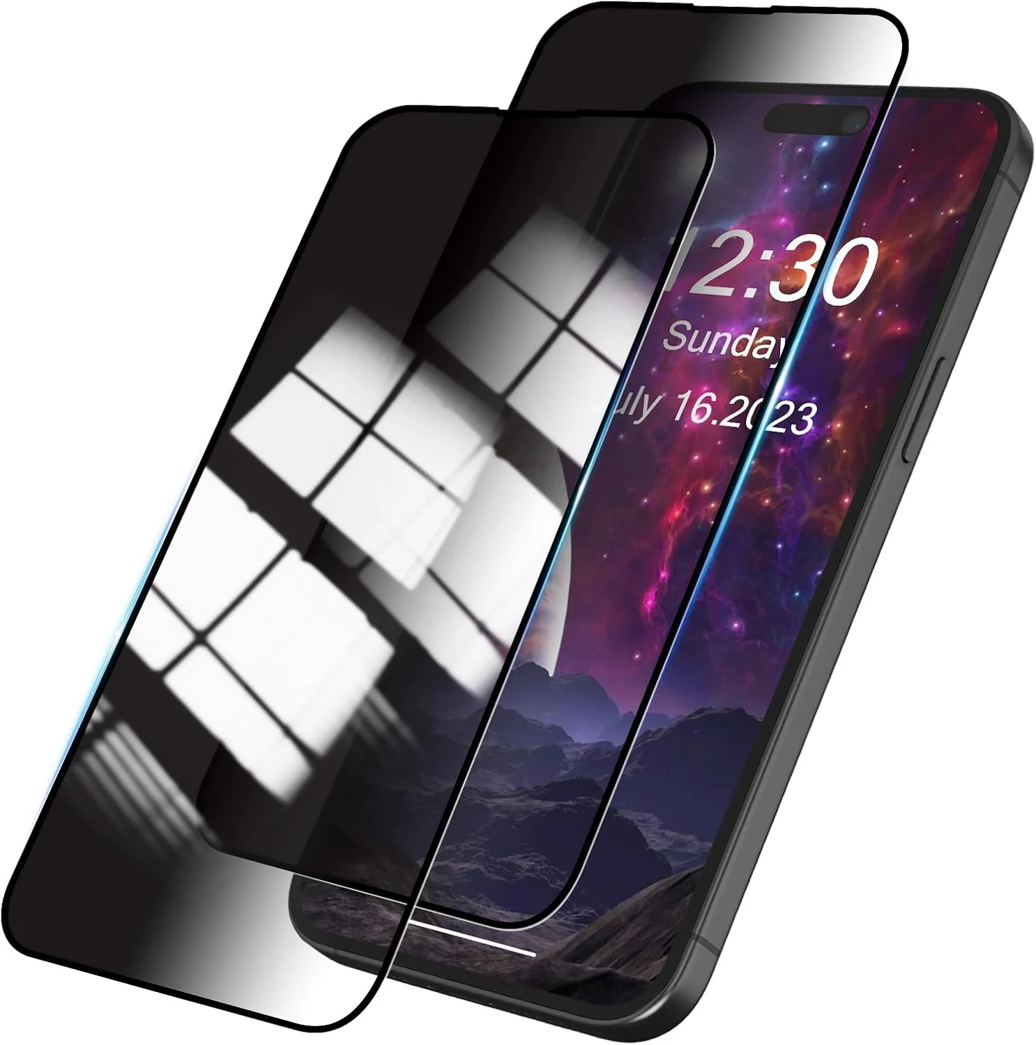 محافظ صفحه نمایش حریم خصوصی شیشه ای MINUUISCT، 2 عدد، مناسب برای Realme 12+/Xiaomi Redmi K50/K60/K60 Pro، محافظ صفحه نمایش ضد جاسوسی، فیلم شیشه ای کامل ضد جاسوسی بدون حباب