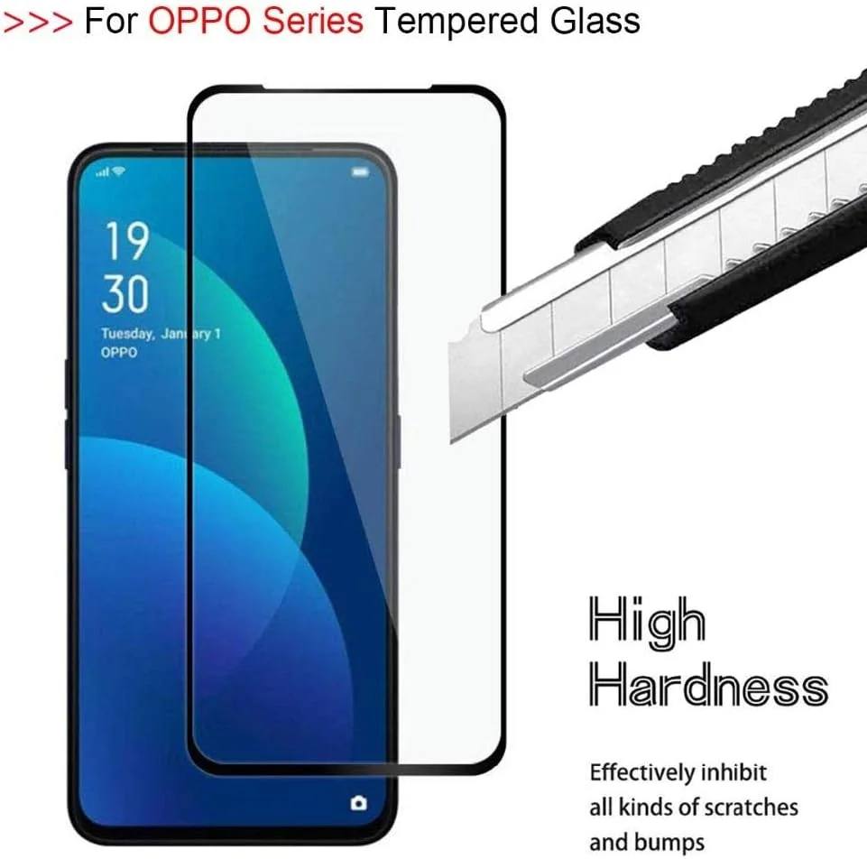 پک 3 عددی محافظ صفحه نمایش شیشه ای حرارت دیده 9D با پوشش کامل MIBQM برای گوشی های OPPO Reno R19 C1 AX5 AX7 و OPPO Realme U1 2 Pro پک 3 عددی محافظ صفحه نمایش شیشه ای حرارت دیده 9D با پوشش کامل MIBQM برای گوشی های OPPO Reno R19 C1 AX5 AX7 و OPPO Realme U1 2 Pro