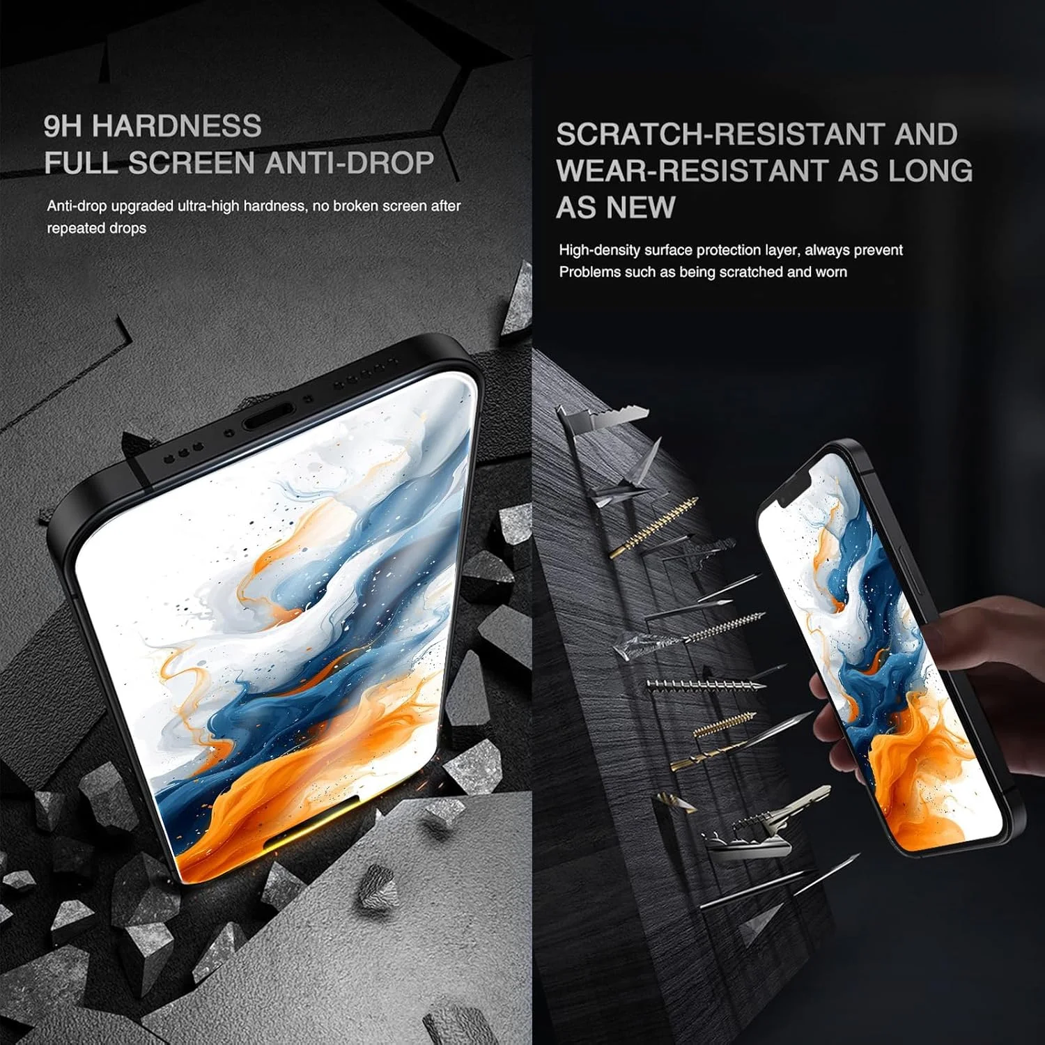 محافظ صفحه نمایش حریم خصوصی شیشه ای MINUUISCT، 2 عدد، مناسب برای Realme 12+/Xiaomi Redmi K50/K60/K60 Pro، محافظ صفحه نمایش ضد جاسوسی، فیلم شیشه ای کامل ضد جاسوسی بدون حباب محافظ صفحه نمایش حریم خصوصی شیشه ای MINUUISCT، 2 عدد، مناسب برای Realme 12+/Xiaomi Redmi K50/K60/K60 Pro، محافظ صفحه نمایش ضد جاسوسی، فیلم شیشه ای کامل ضد جاسوسی بدون حباب