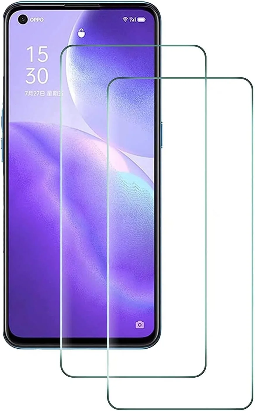 محافظ صفحه نمایش Wuzixi Realme Q3T. محافظ صفحه شیشه ای حرارت دیده شفاف و مقاوم در برابر خراش، محافظ صفحه نمایش برای Realme Q3T. (شفاف، 2 عدد)