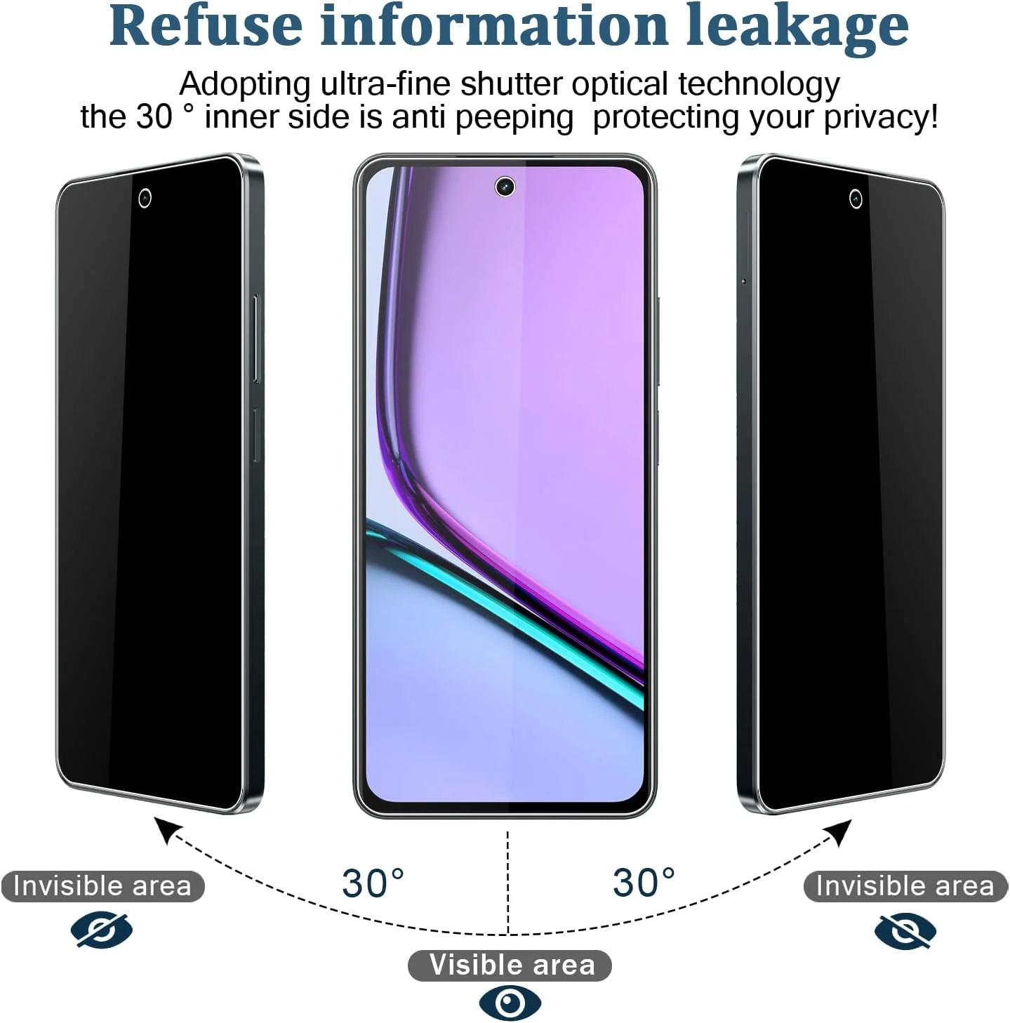 محافظ صفحه نمایش حریم خصوصی Vsjnk سازگار با شیشه حرارت دیده Realme C67، بسته 3 عددی محافظ صفحه نمایش ضد اثر انگشت ضد خش سختی 9H ضد حباب پاسخگویی بالا محافظ صفحه نمایش حریم خصوصی Vsjnk سازگار با شیشه حرارت دیده Realme C67، بسته 3 عددی محافظ صفحه نمایش ضد اثر انگشت ضد خش سختی 9H ضد حباب پاسخگویی بالا