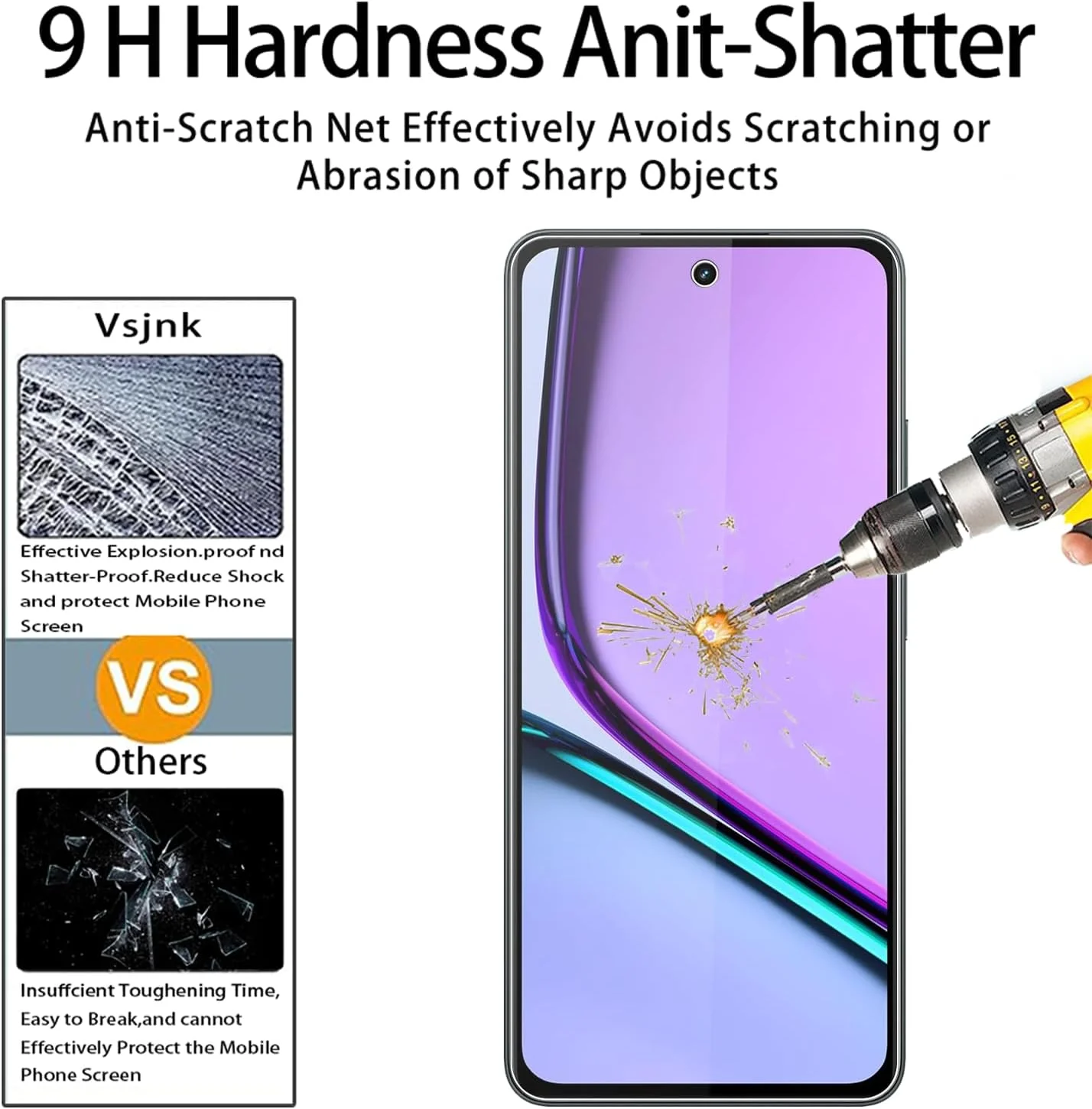 محافظ صفحه نمایش حریم خصوصی Vsjnk سازگار با شیشه حرارت دیده Realme C67، بسته 3 عددی محافظ صفحه نمایش ضد اثر انگشت ضد خش سختی 9H ضد حباب پاسخگویی بالا محافظ صفحه نمایش حریم خصوصی Vsjnk سازگار با شیشه حرارت دیده Realme C67، بسته 3 عددی محافظ صفحه نمایش ضد اثر انگشت ضد خش سختی 9H ضد حباب پاسخگویی بالا