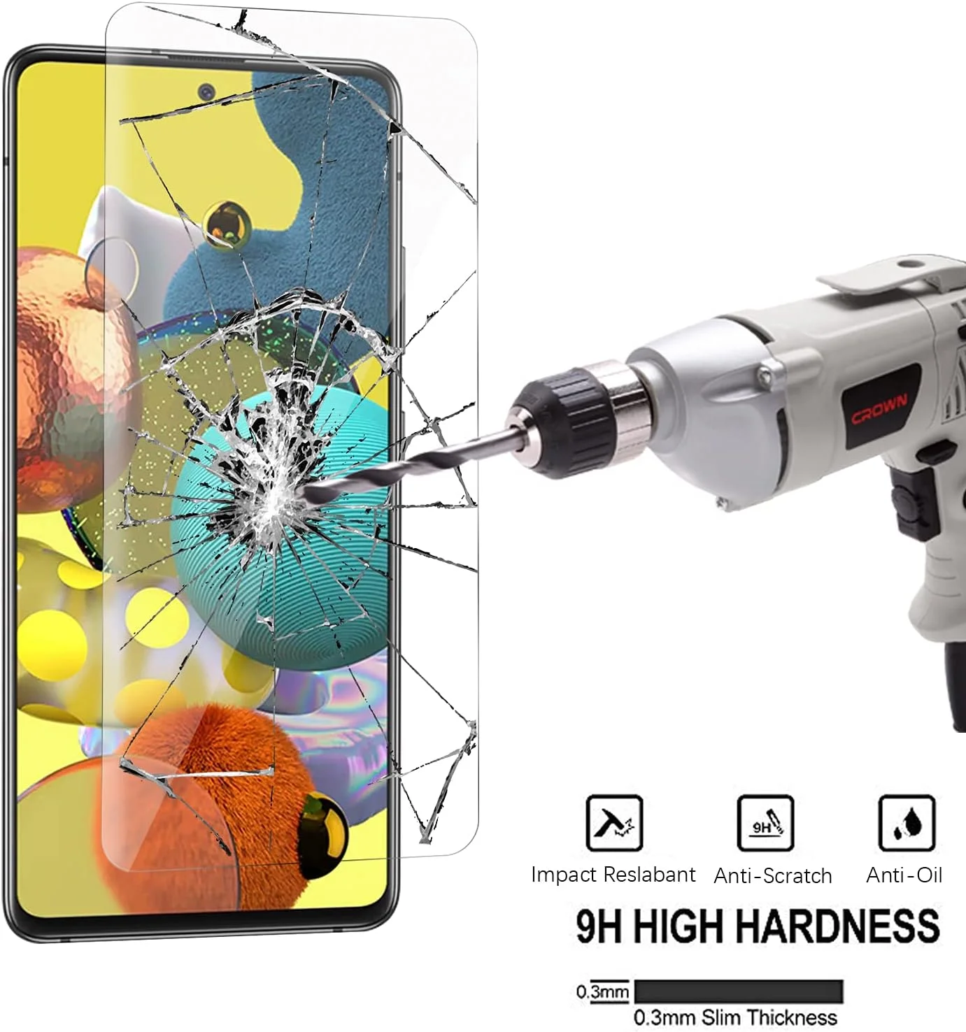 کاور GMUJIAO برای Realme GT Neo2، به همراه 2 عدد محافظ صفحه نمایش شیشه ای حرارت دیده [2 در 1]، کاور گوشی TPU نرم و شفاف ضد ضربه