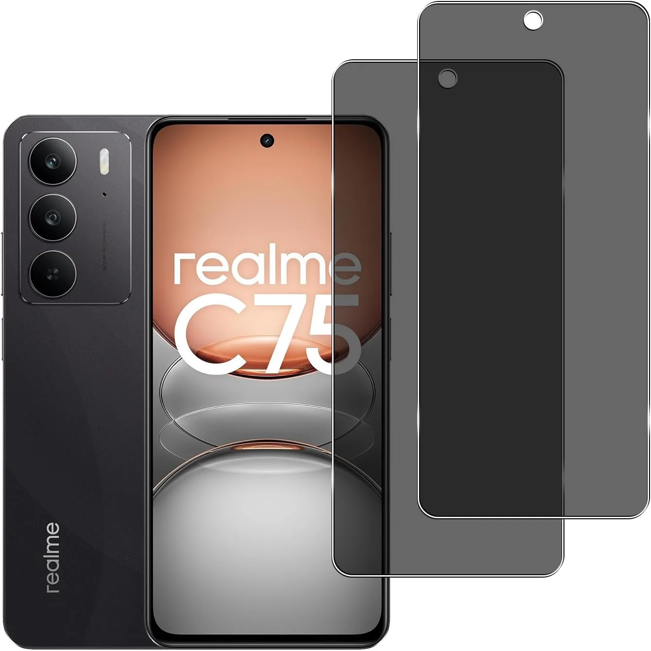 محافظ صفحه نمایش حریم خصوصی YIFNTANG (2 عدد) شیشه حرارت دیده ضد جاسوسی برای Realme C75 4G/Realme 14X 5G، سختی 9H، ضد خش، بدون حباب، سازگار با Realme 14X 5G/Realme C75 4G محافظ صفحه نمایش حریم خصوصی YIFNTANG (2 عدد) شیشه حرارت دیده ضد جاسوسی برای Realme C75 4G/Realme 14X 5G، سختی 9H، ضد خش، بدون حباب، سازگار با Realme 14X 5G/Realme C75 4G
