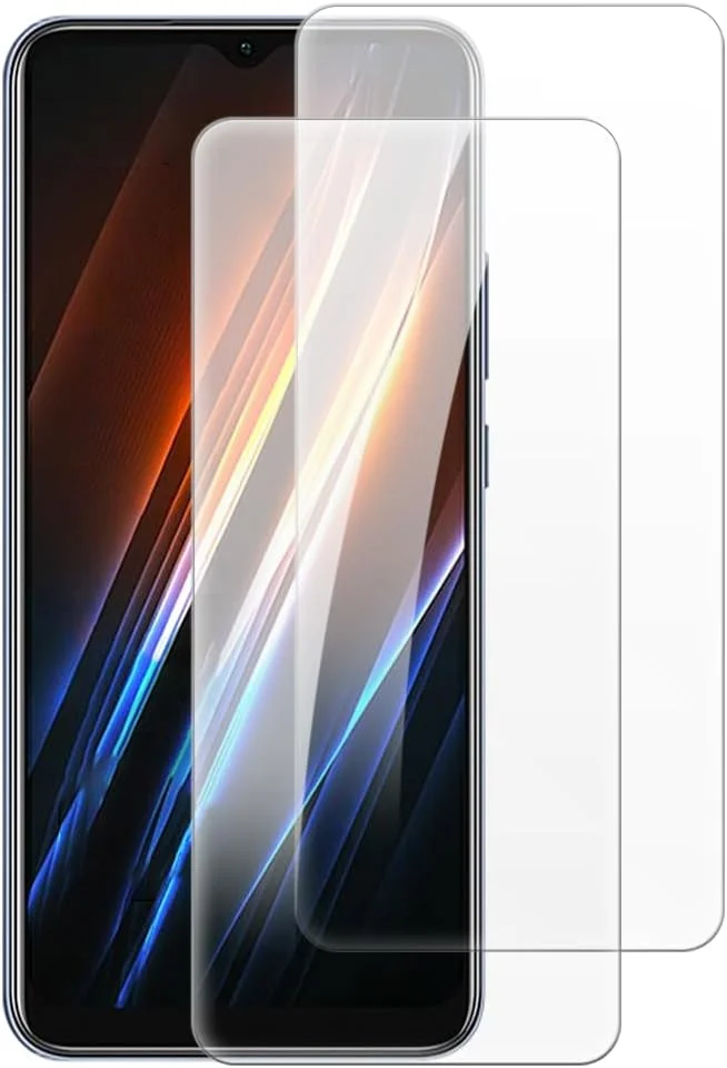 محافظ صفحه نمایش شیشه ای حرارت دیده شانتایم [بسته 2 عددی] سازگار با گوشی اوپو Realme C30 4G (6.5 اینچ)، شفاف HD ضد خش بدون حباب، سازگار با قاب