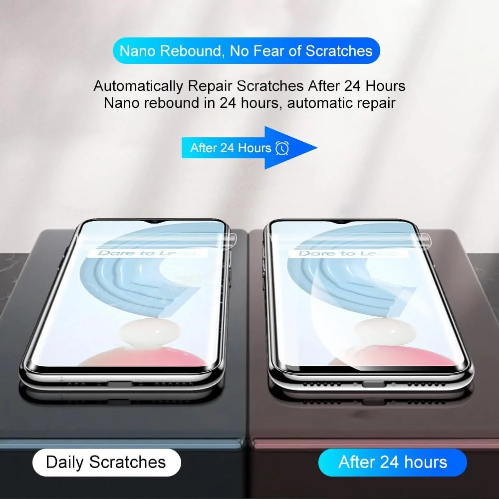 محافظ صفحه نمایش هیدروژلی TMahhbid [2 عدد] برای Realme C75 4G/Realme 14X 5G، فیلم محافظ TPU نرم و شفاف [HD] [بدون شیشه حرارت دیده]