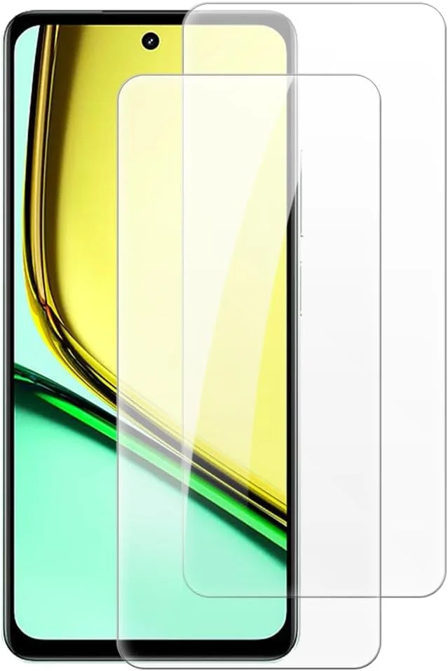 Shantime [2 Pack] Tempered Glass Screen Protector Compatible with OPPO Realme C67 4G (6.72 Inch), HD Clear Anti-Scratch Bubble-Free Case Friendly