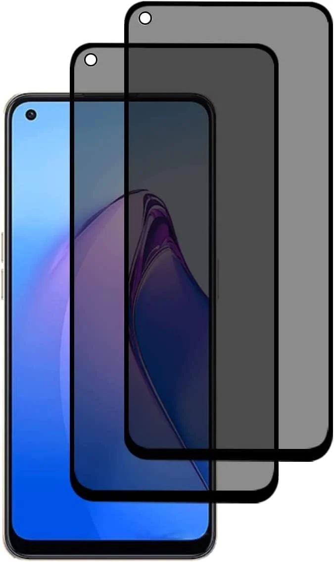 Fiokxie [2 Pack] Anti-Spy Screen Protector for Realme 11- Full Screen Privacy Screen Protector, 3D Tempered Glass Film, 9H Hardness Anti-Peeping Full Coverage Protector Anti Scratch Screen