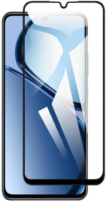 BURAQ 5D Screen Protector For Realme C63, Full Coverage, Ultra HD 9H Tempered Glass, Easy Installation Screen Protector For Realme C63