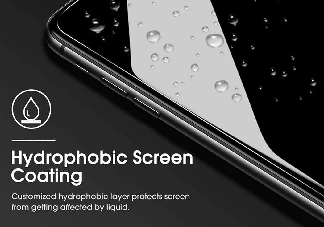 محافظ صفحه نمایش OIATROE [بسته 2 عددی] برای Realme Narzo 50A Prime، محافظ صفحه نمایش شیشه ای حرارت دیده فوق العاده باریک HD 2.5D Pro-Fit - مشکی