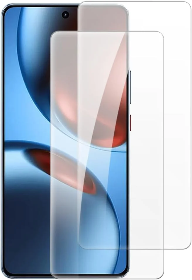 شاین تایم [بسته 2 عددی] محافظ صفحه نمایش شیشه ای حرارت دیده سازگار با OPPO Realme GT 7t RMX5085 (6.8 اینچ)، HD شفاف ضد خش بدون حباب، سازگار با قاب