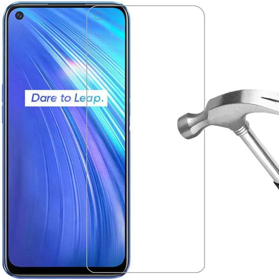 بسته 3 عددی محافظ شیشه ای MIBQM برای اوپو Realme 6 7 Pro 6s، محافظ صفحه نمایش شیشه حرارت دیده برای اوپو Realme 6