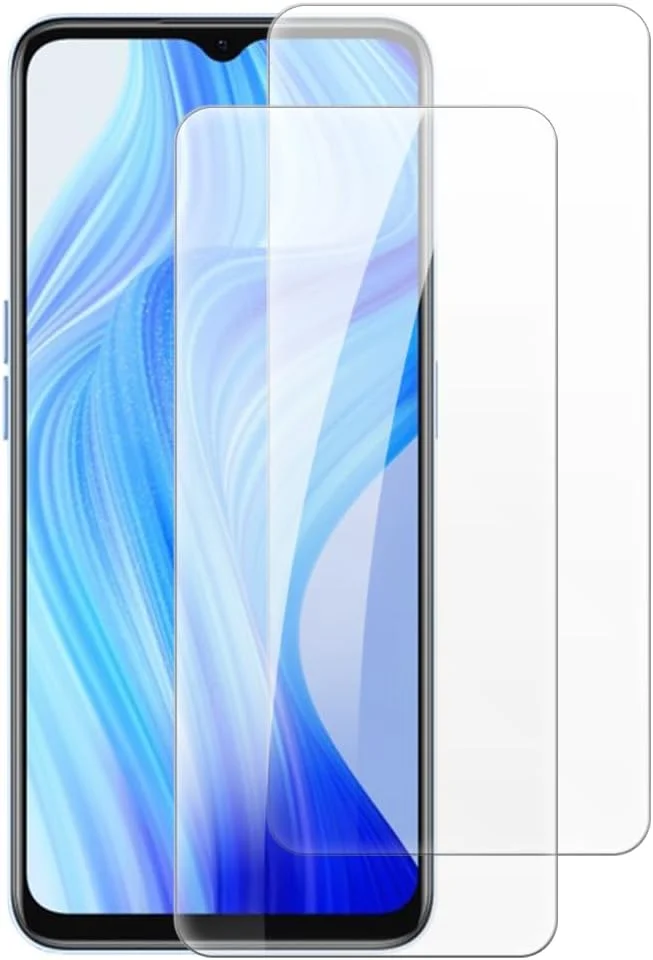 محافظ صفحه نمایش شیشه ای حرارت دیده شانتایم [2 عددی] سازگار با OPPO Realme 10S 5G (6.52 اینچ)، شفاف HD ضد خش بدون حباب، سازگار با قاب