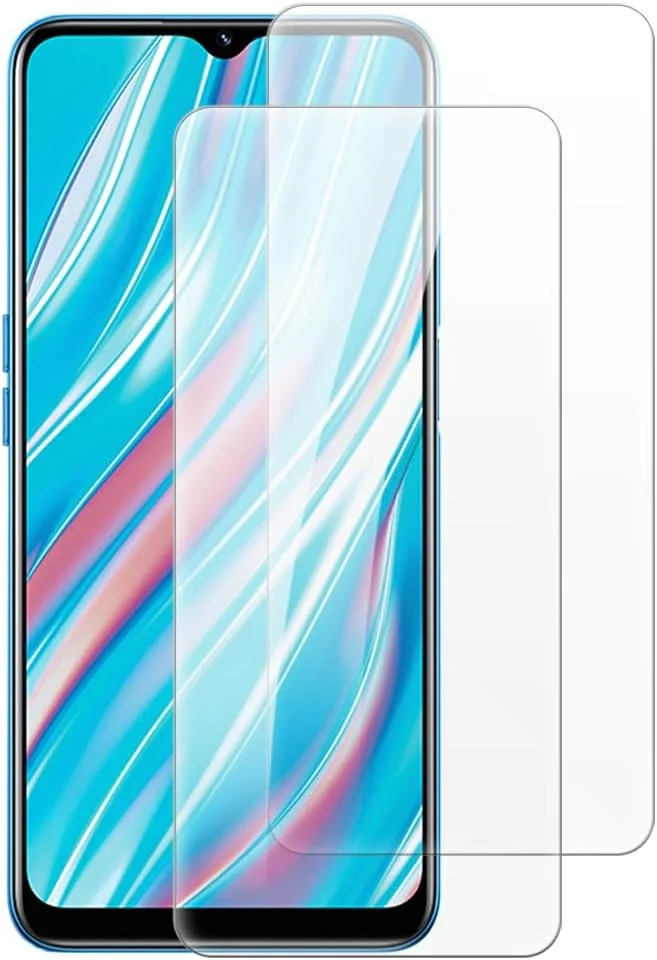 شاین تایم [بسته 2 عددی] محافظ صفحه نمایش شیشه ای حرارت دیده سازگار با OPPO Realme V11 5G (6.52 اینچ)، HD شفاف ضد خش بدون حباب، سازگار با قاب