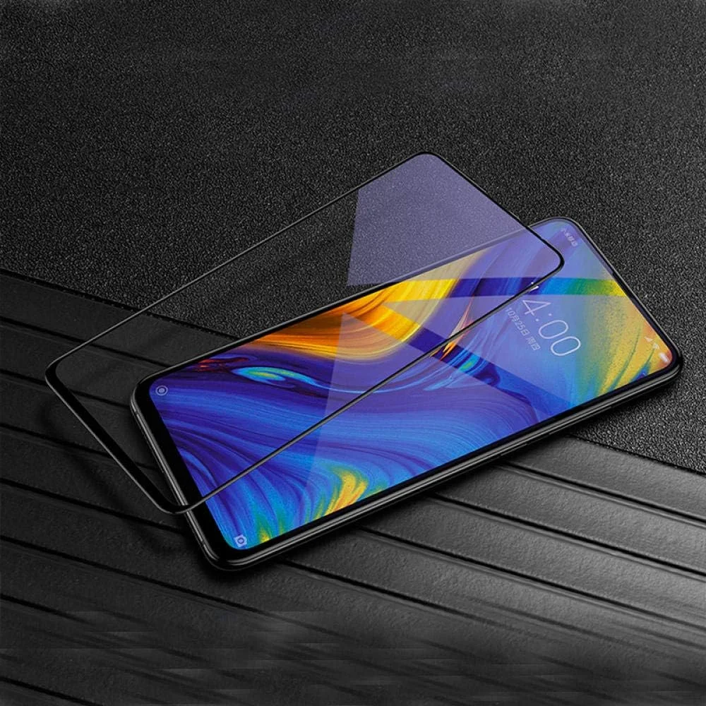 محافظ صفحه نمایش شیشه ای MIBQM بسته 3 عددی، پوشش کامل شیشه حرارت دیده برای گوشی های OPPO Realme 5 Pro، فیلم محافظ برای OPPO Realme 5