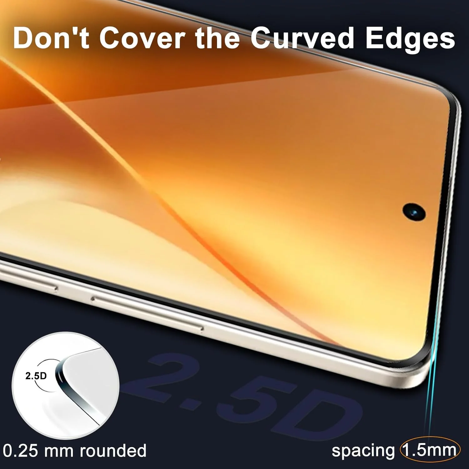 محافظ صفحه نمایش شیشه ای تمپرد GEEMEE برای Realme 15، بسته 2 عددی + 2 محافظ صفحه نمایش با محافظت از دوربین، شیشه محافظ تمپرد با سختی 9H، پوشش کامل، صفحه نمایش با حساسیت بالا