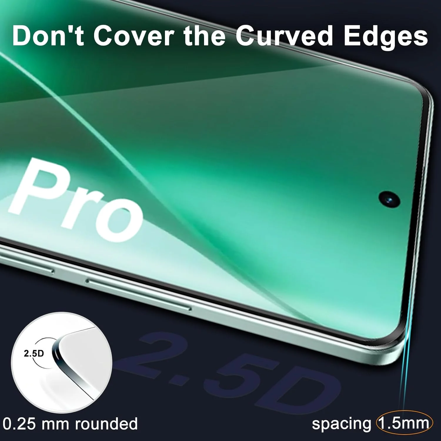 محافظ صفحه نمایش شیشه ای حرارت دیده GEEMEE برای Realme 15 Pro، بسته 2 عددی محافظ صفحه نمایش به همراه 2 محافظ دوربین، شیشه محافظ حرارت دیده با سختی 9H، پوشش کامل، محافظ صفحه نمایش با حساسیت بالا