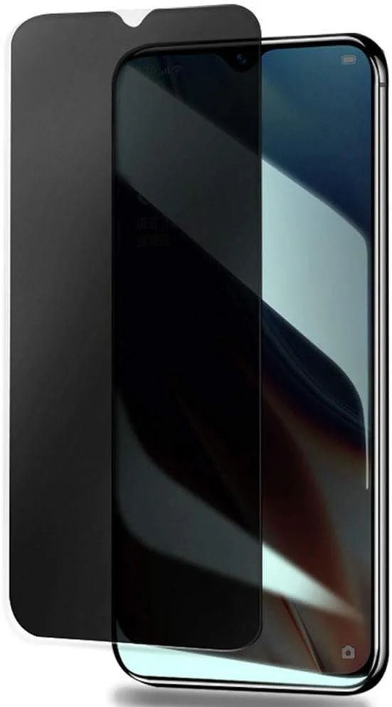 محافظ صفحه نمایش MIBQM بسته 3 عددی برای RealmeC1/C2/C3/C3i/C11/C12/C15/C17 Q2i/V3/V55G شیشه حرارت دیده حریم خصوصی ضد جاسوسی سه بعدی برای Realme Q2 Pro