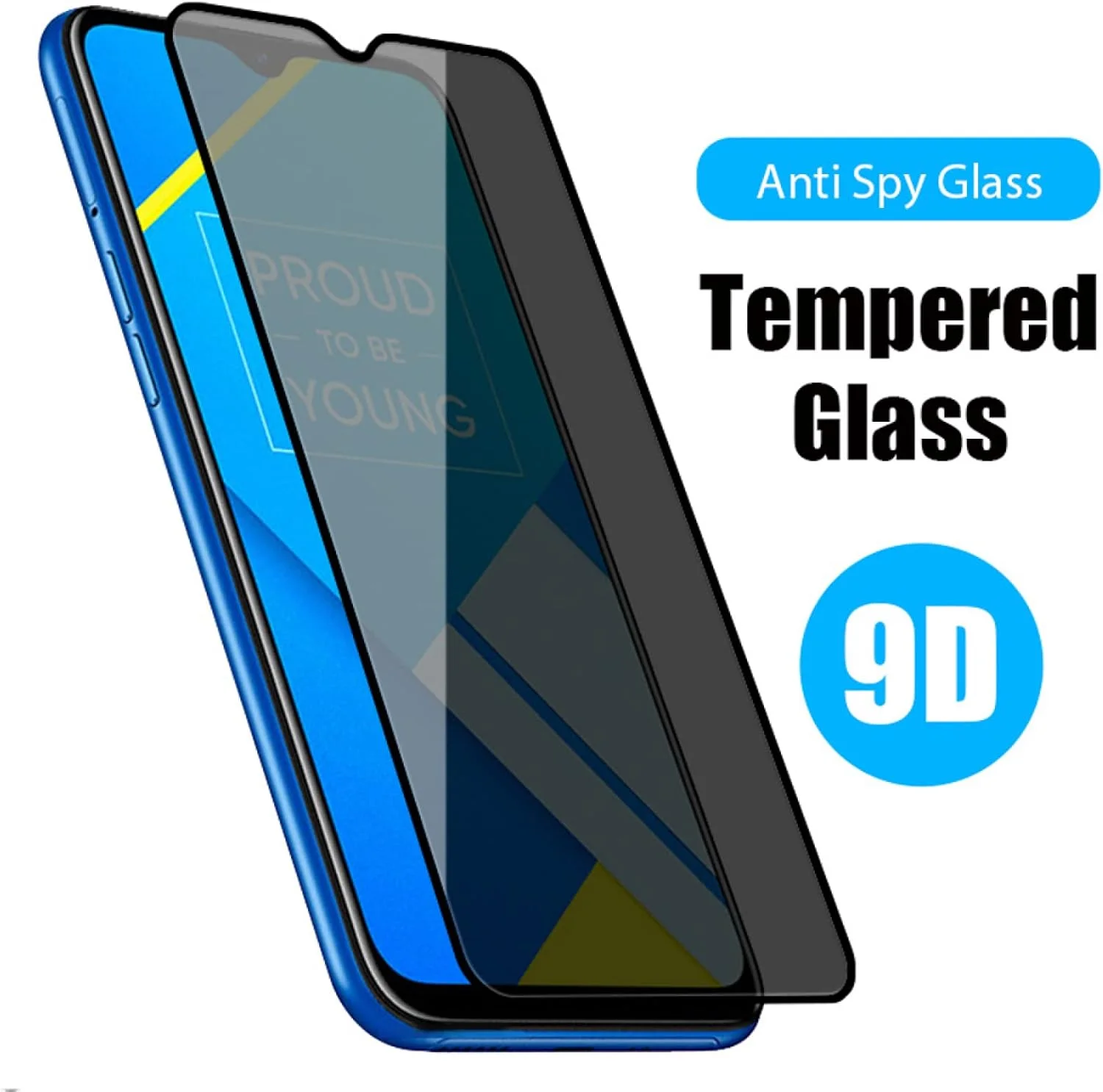 بسته 3 عددی محافظ صفحه نمایش ضد جاسوسی MIBQM برای گوشی های ریلمی 7 پرو 6 7i 6S Q2 پرو C3 C11 C15 شیشه حرارت دیده برای ریلمی 6S