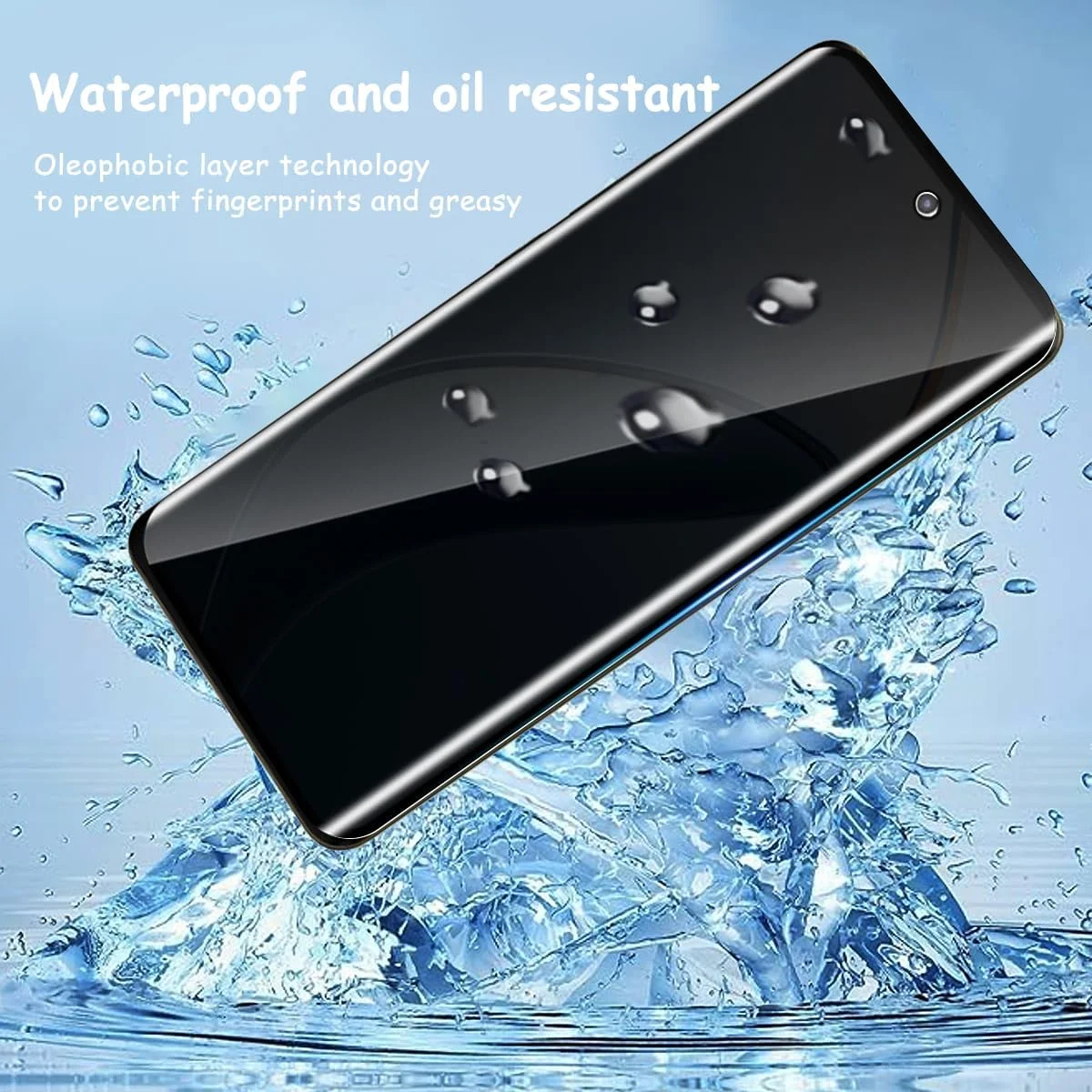 محافظ صفحه نمایش Yonntmmi برای Realme 12 Pro، محافظ صفحه حریم خصوصی شیشه ای، بسته 2 عددی محافظ شیشه ای ضد جاسوسی با 1 شیشه محافظ دوربین، ضد جاسوسی، منحنی سه بعدی، مقاوم در برابر خراش