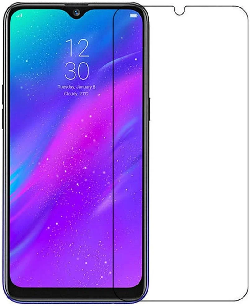 محافظ صفحه نمایش شیشه ای 9H MIBQM بسته 3 عددی برای OPPO در مقابل Realme 3 3 Pro فیلم شیشه ای حرارت دیده برای Realme 3