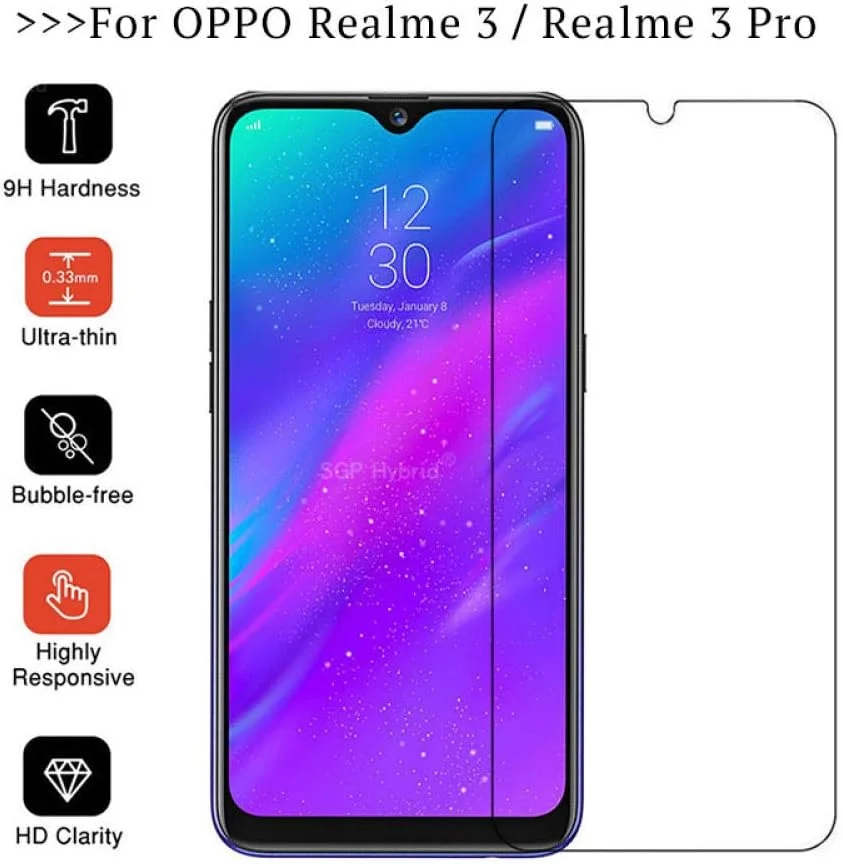 محافظ صفحه نمایش شیشه ای 9H MIBQM بسته 3 عددی برای OPPO در مقابل Realme 3 3 Pro فیلم شیشه ای حرارت دیده برای Realme 3 محافظ صفحه نمایش شیشه ای 9H MIBQM بسته 3 عددی برای OPPO در مقابل Realme 3 3 Pro فیلم شیشه ای حرارت دیده برای Realme 3