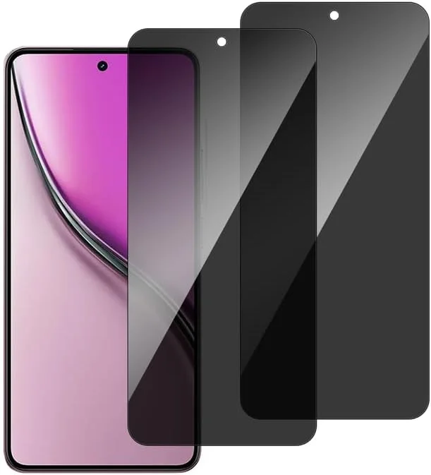 محافظ صفحه نمایش حریم خصوصی chejuza برای Realme P3 5g [بسته 2 عددی]، سختی 9H، پوشش کامل، شیشه حرارت دیده ضد جاسوسی، محافظ صفحه نمایش HD