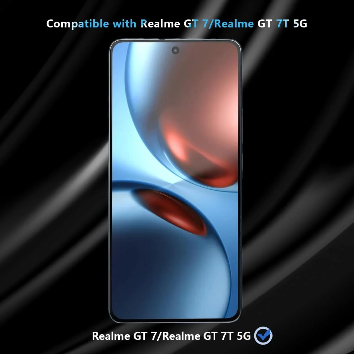 محافظ صفحه نمایش شیشه ای تمپرد Gelaasso بسته 4 عددی برای Realme GT 7/GT 7T 5G - شیشه با سختی 9H ضد خش - HD فوق العاده شفاف