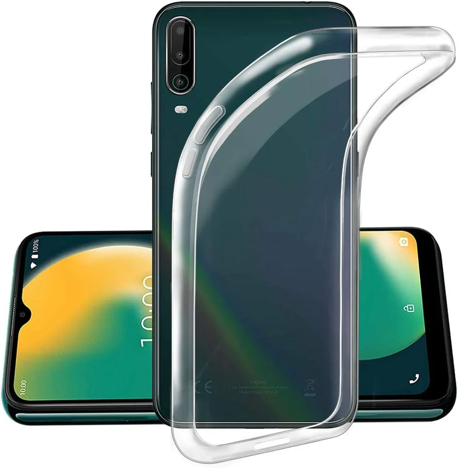 کاور گوشی موبایل شفاف KJYF + 3 عدد محافظ صفحه نمایش شیشه ای برای اوپو Realme 6 Pro (6.6 اینچ)، محافظ صفحه نمایش HD + کاور TPU محافظ شفاف سازگار با Realme 6 Pro - شفاف