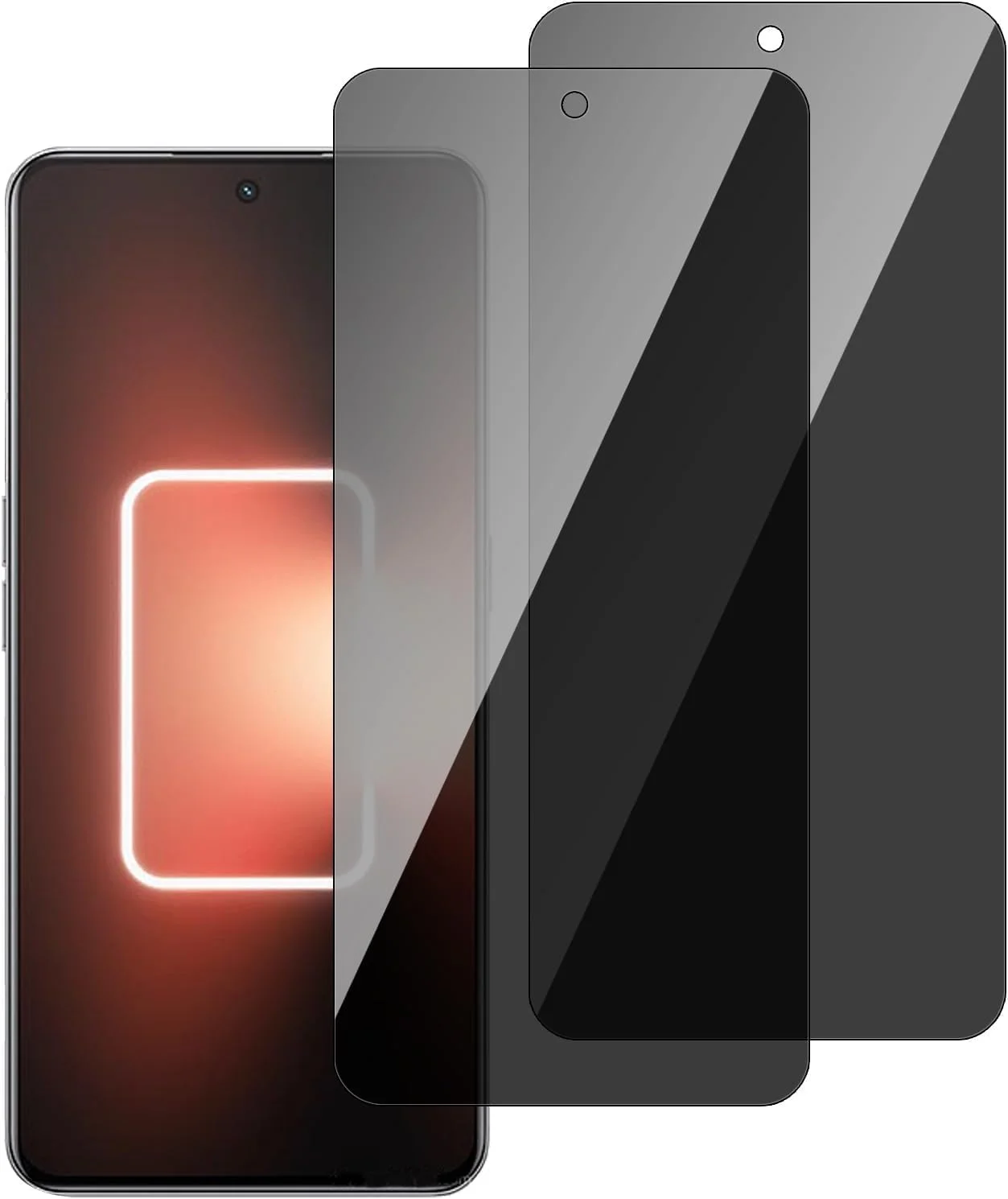 محافظ صفحه نمایش حریم خصوصی شیشه ای 5D مونتقی، بسته 2 عددی، برای Realme | محافظ صفحه نمایش ضد جاسوسی با پوشش کامل | مقاوم در برابر خراش، بدون حباب، ضد اثر انگشت، سازگار با قاب (REALME C35)