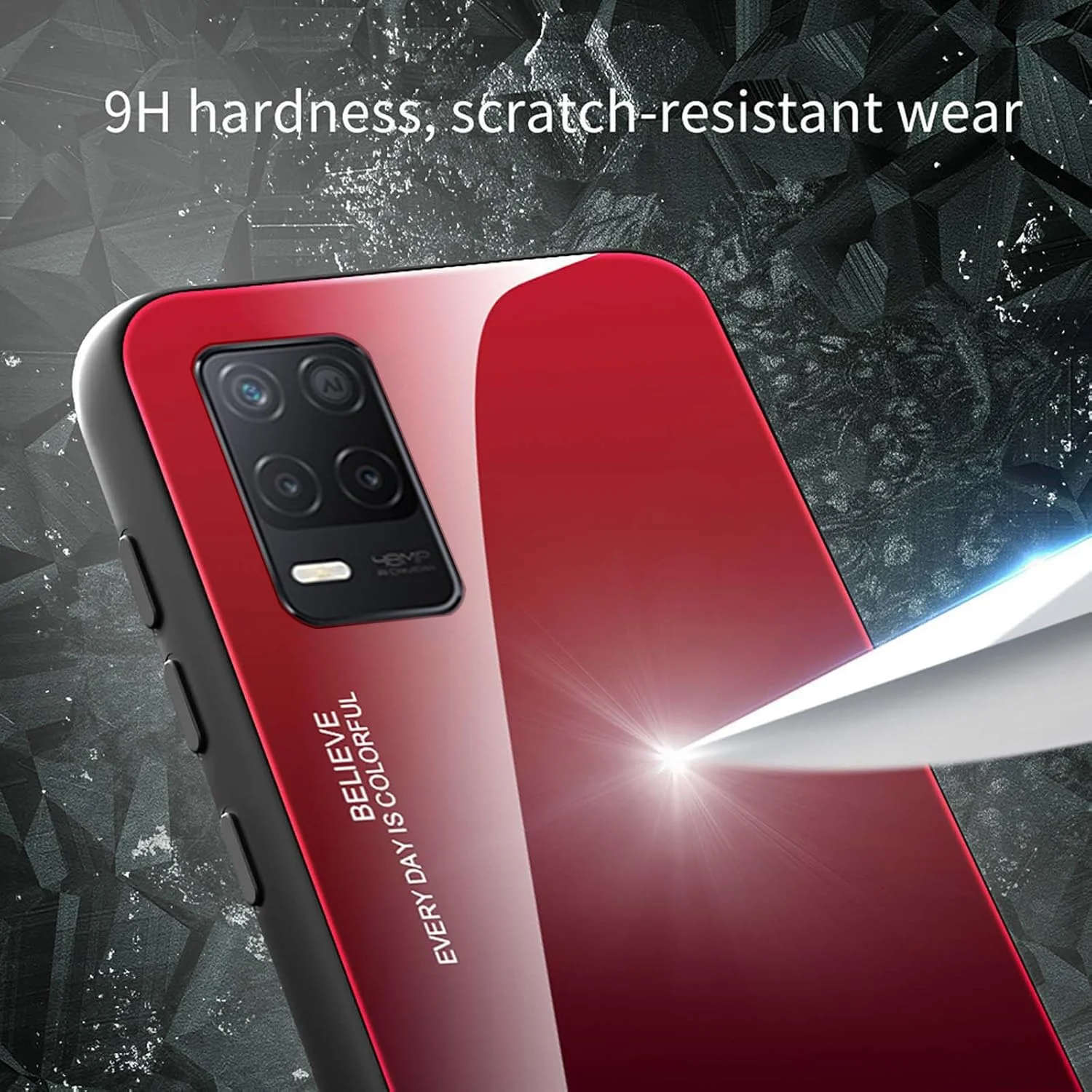 کاور شیشه ای گرادیانی WEIOU برای گوشی Realme 8 5G / Realme Narzo 30 5G، قاب پشتی شیشه ای مقاوم در برابر خش و فریم TPU سیلیکونی ضد ضربه - 1 کاور شیشه ای گرادیانی WEIOU برای گوشی Realme 8 5G / Realme Narzo 30 5G، قاب پشتی شیشه ای مقاوم در برابر خش و فریم TPU سیلیکونی ضد ضربه - 1