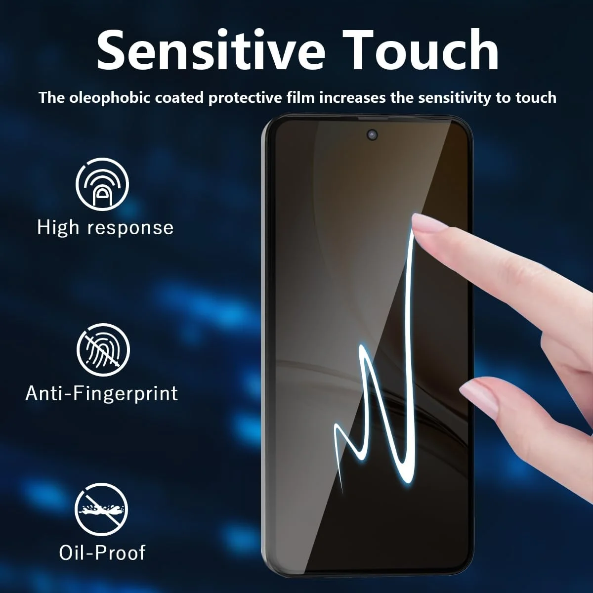 محافظ صفحه نمایش حریم خصوصی Rnnmeeko (1+2 تکه) برای Realme 14 5G / Realme 14T شیشه حرارت دیده + محافظ دوربین، سختی 9H، ضد خش، بدون حباب، محافظ صفحه نمایش ضد جاسوسی