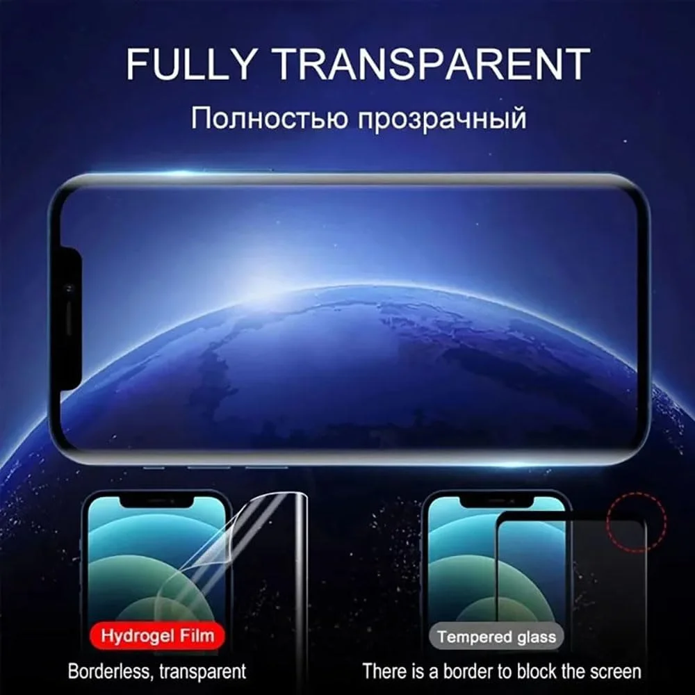 محافظ صفحه نمایش هیدروژل Piniwwe برای Realme GT Master Edition، بسته 2 عددی محافظ صفحه نمایش TPU نرم و شفاف، HD شفاف [غیر شیشه ای]