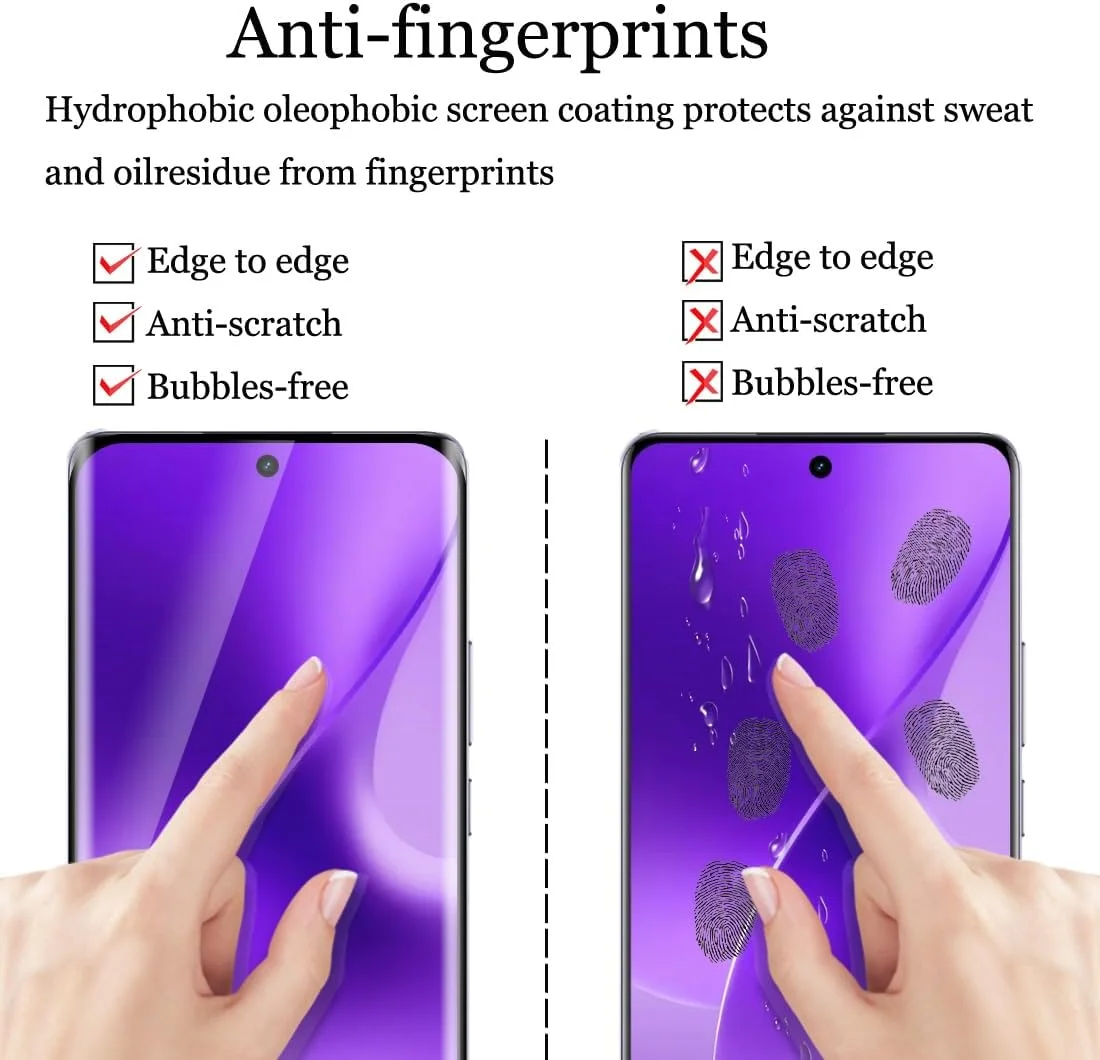 محافظ صفحه نمایش شیشه ای حرارت دیده Afikyutu برای Realme 15 Pro 5G، 2 عدد محافظ صفحه نمایش + 2 عدد محافظ دوربین، بدون حباب، ضد خش، نصب آسان، محافظ صفحه نمایش با سختی HD 9H