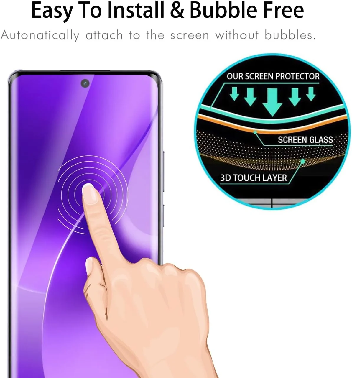 محافظ صفحه نمایش شیشه ای حرارت دیده Afikyutu برای Realme 15 Pro 5G، 2 عدد محافظ صفحه نمایش + 2 عدد محافظ دوربین، بدون حباب، ضد خش، نصب آسان، محافظ صفحه نمایش با سختی HD 9H