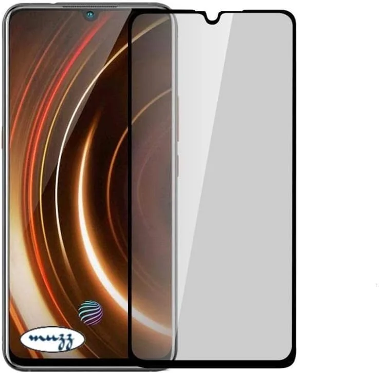 محافظ صفحه نمایش حریم خصوصی Muzz برای Realme C21Y/C25Y - محافظ صفحه نمایش حریم خصوصی تمام صفحه، فیلم شیشه ای سخت شده سه بعدی، محافظ ضد خش با پوشش کامل و سختی 9H