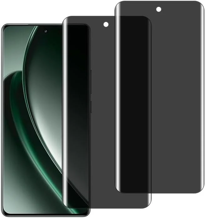 محافظ صفحه نمایش حریم خصوصی شیشه ای تمپر شده chejuza برای Realme Gt 6 [بسته 2 عددی]، سختی 9H، شیشه محافظ پوشش کامل، ضد جاسوسی، محافظ صفحه نمایش HD بدون حباب