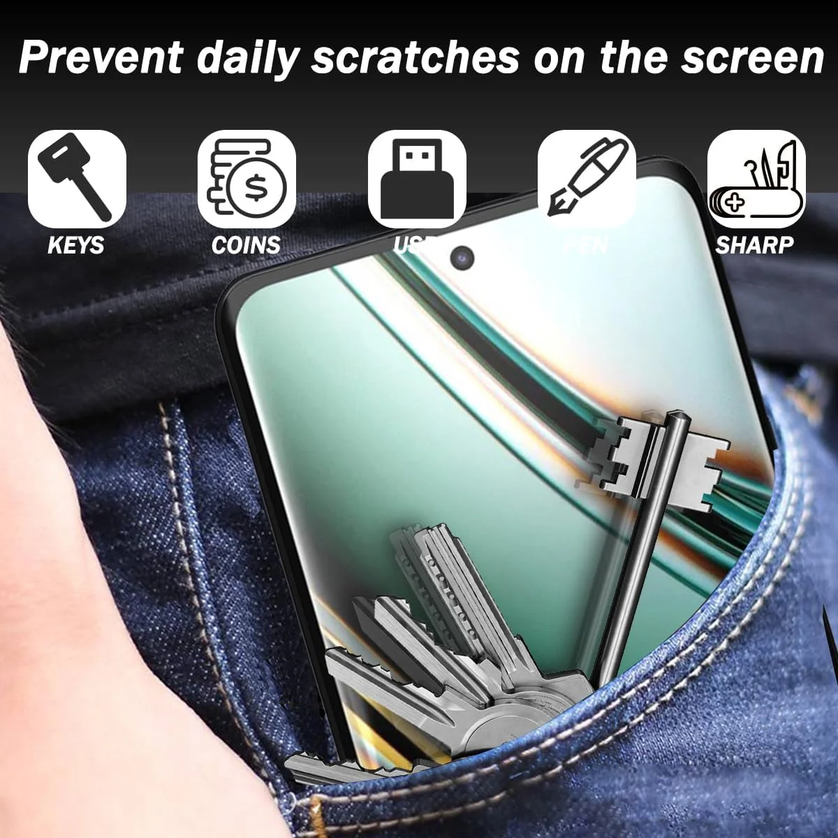 محافظ صفحه نمایش حریم خصوصی Zerrshoo برای Realme 11 Pro، فیلم TPU نرم ضد جاسوسی حریم خصوصی Realme 11 Pro، محافظ صفحه نمایش حریم خصوصی [بسته 1 عددی] - صفحه نمایش حریم خصوصی مقاوم در برابر خراش