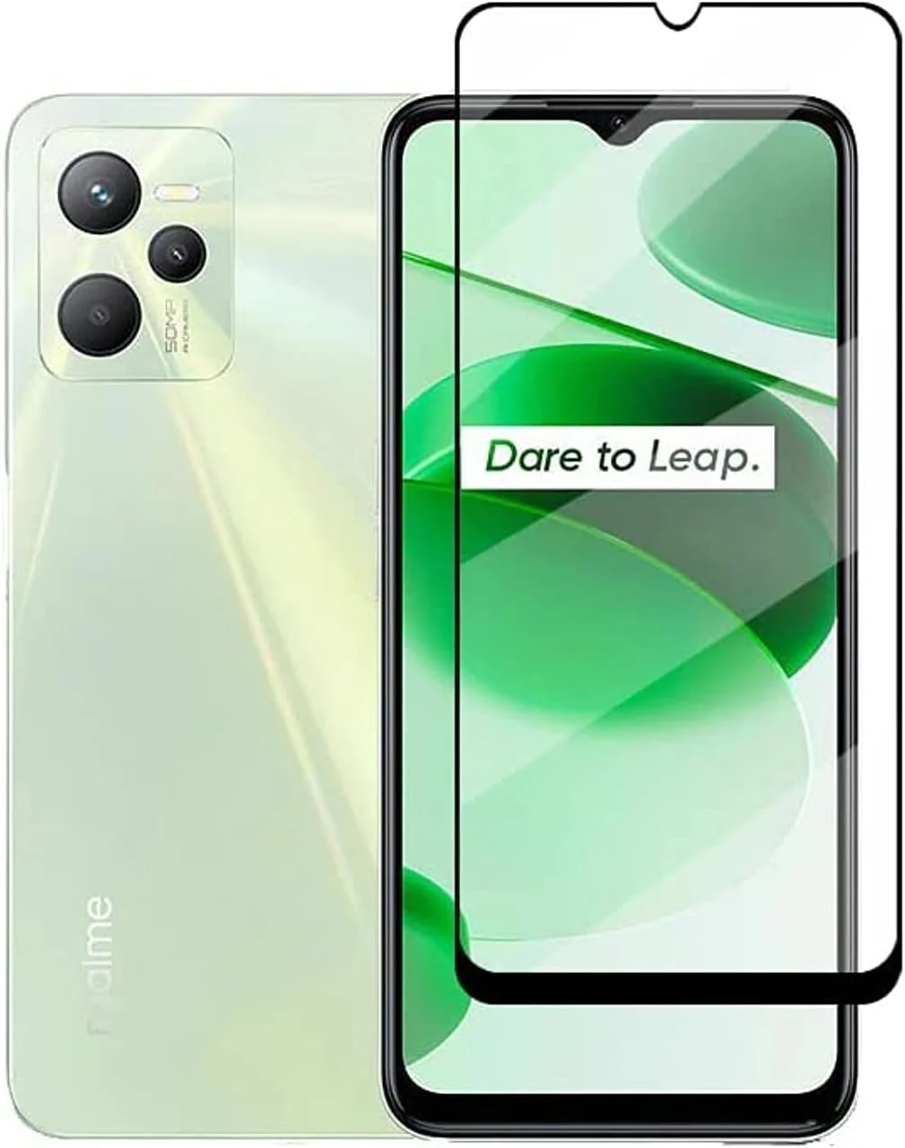 محافظ صفحه نمایش شیشه ای EXELLE برای Realme C35، فیلم محافظ شیشه ای حرارت دیده