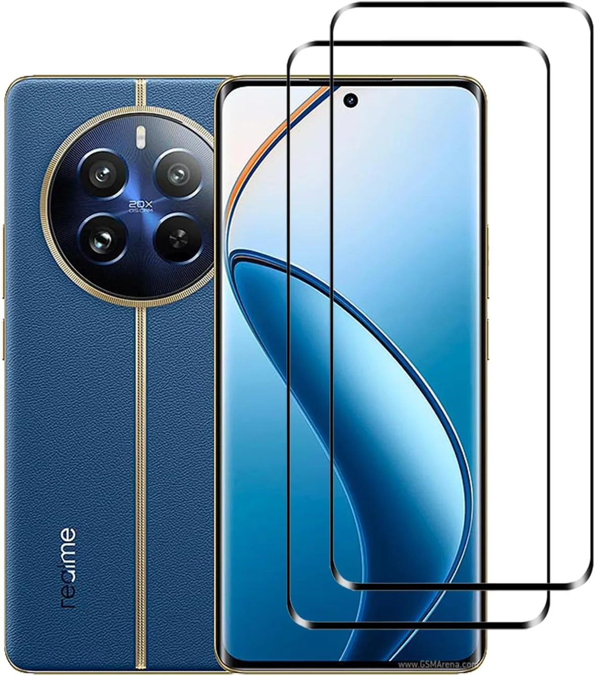 محافظ صفحه نمایش شیشه ای EasyLifeGo برای Realme 12 Pro 5G / Realme 12 Pro Plus 5G، پوشش کامل HD ضد خش بدون حباب با پاسخگویی بالا [2 عدد]