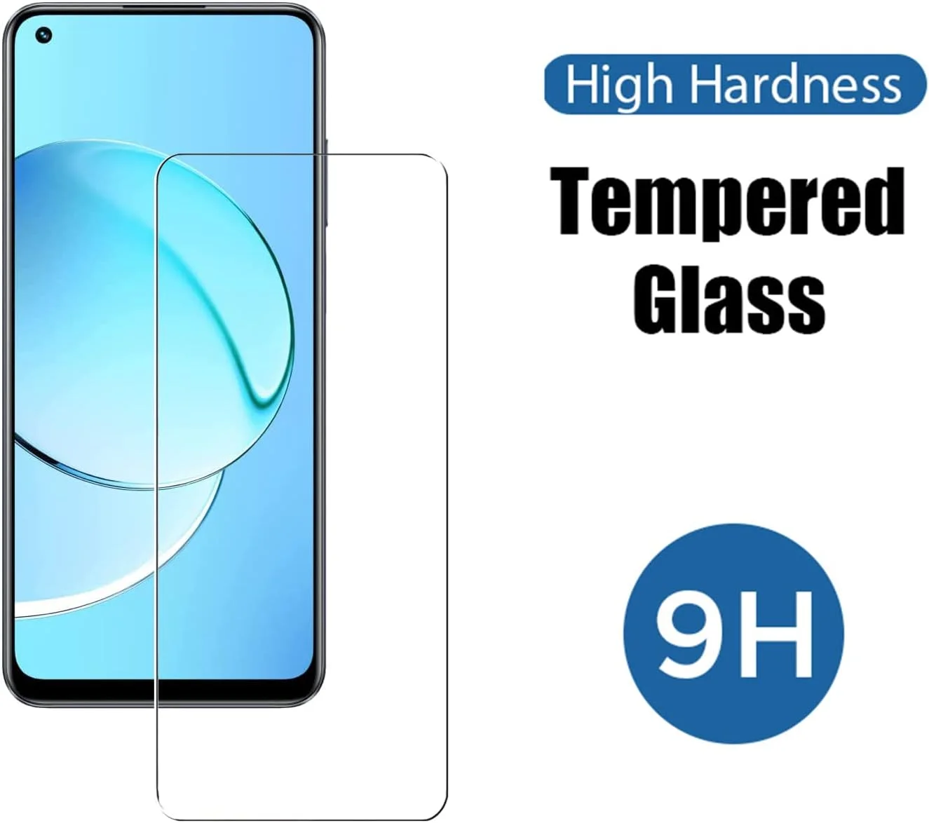 [بسته 3 عددی] محافظ صفحه نمایش شیشه ای ZMONE برای Realme 10 4G، سختی 9H، وضوح بالا، ضد خش، بدون حباب، ضد اثر انگشت