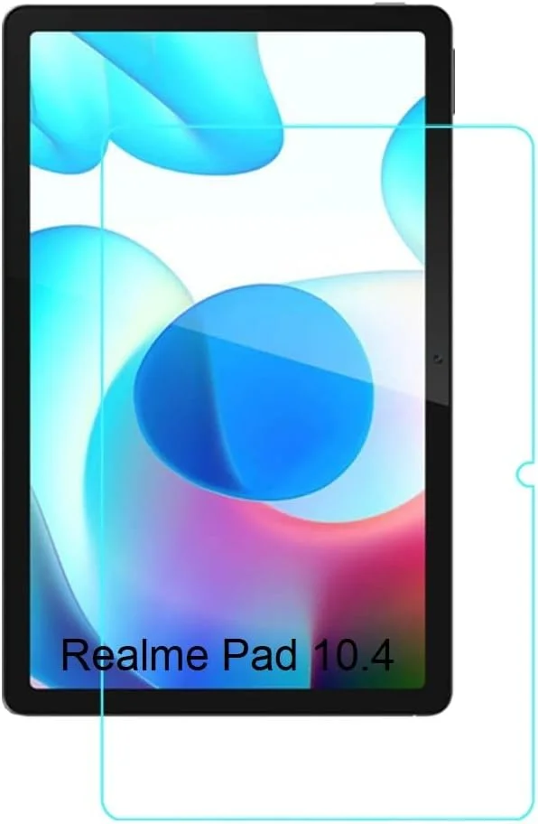 محافظ صفحه نمایش برای Realme Pad 10.4 اینچ، پوشش کامل لبه به لبه، شیشه حرارت دیده ضد خش، شفاف برای Realme Pad 10.4 اینچ
