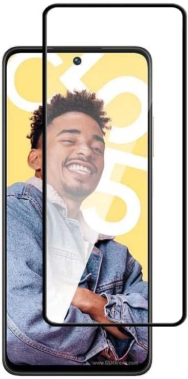 محافظ صفحه نمایش شیشه ای 5D سازگار با REALME - پوشش کامل، ضد اثر انگشت، Ultra HD، مقاوم در برابر خراش، بدون حباب، نصب آسان برای تلفن های Realme (REALME C53)
