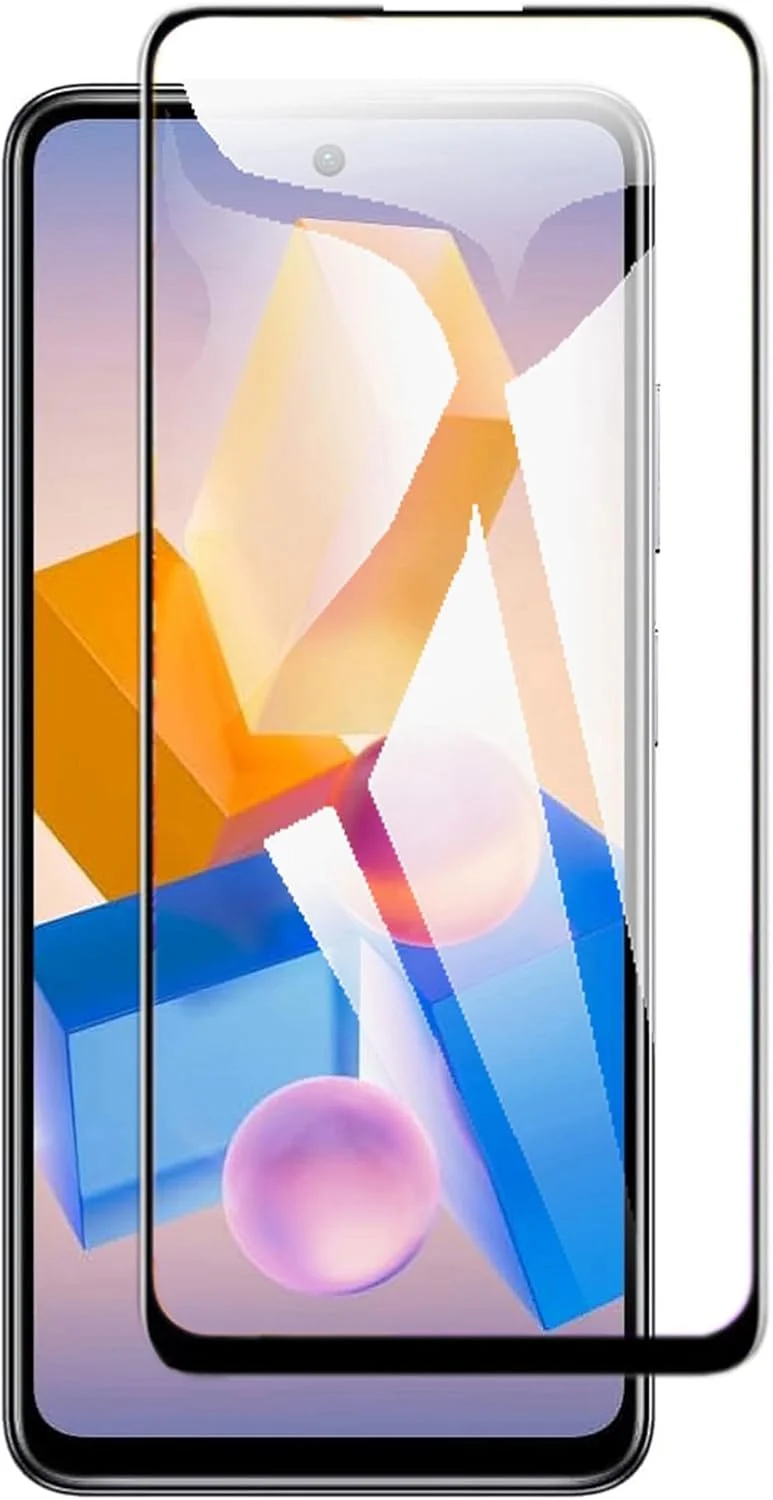 BURAQ 5D Screen Protector For Realme C21, Full Coverage, Ultra HD 9H Tempered Glass, Easy Installation Screen Protector For Realme C21