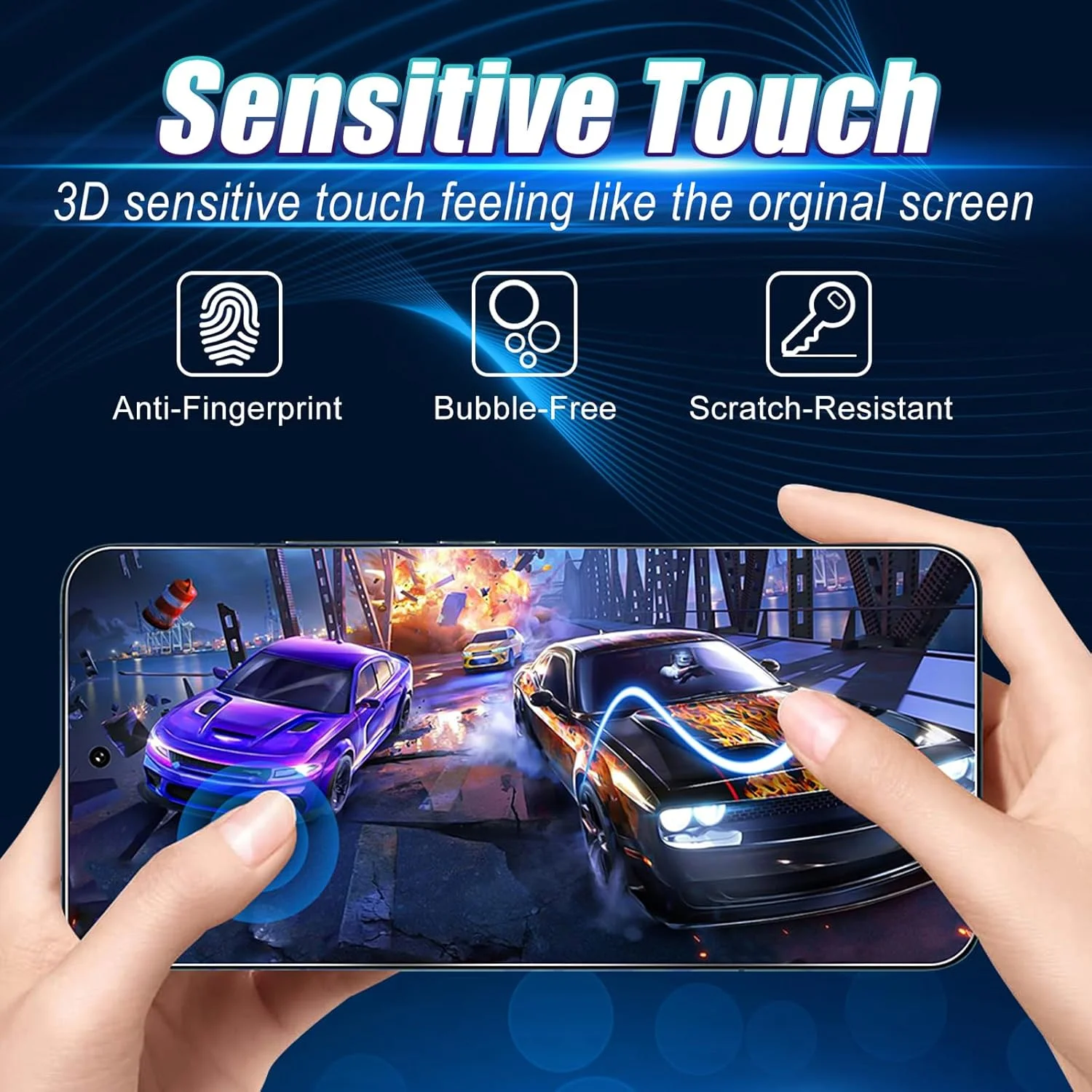 محافظ صفحه نمایش Wookfiss برای Realme C65 4G، بسته 2 عددی شیشه حرارت دیده، سختی 9H، ضد خش، ضد حباب، محافظ صفحه نمایش شفاف HD