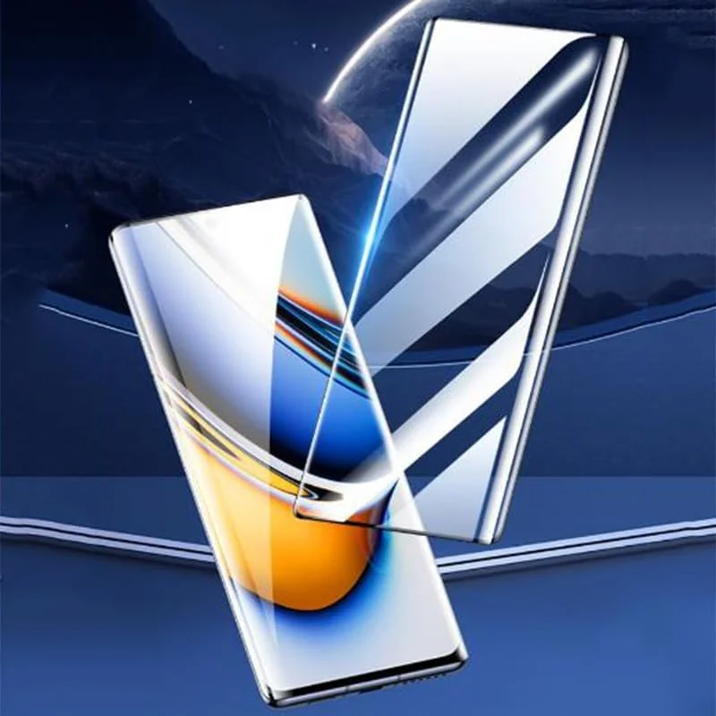 محافظ صفحه نمایش شیشه ای حرارت دیده 9H با چسب کامل و پوشش لبه به لبه، ضد اثر انگشت، دارای انحنای سه بعدی و مقاوم در برابر خراش برای گوشی OPPO Realme 11 Pro Plus (مشکی 5D)