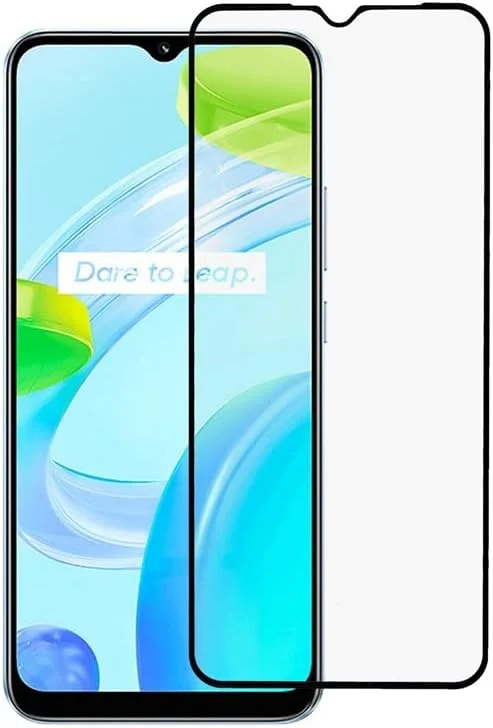 محافظ صفحه نمایش شیشه ای حرارت دیده فول چسب لبه به لبه EMODIL برای Realme C30 / Realme C31
