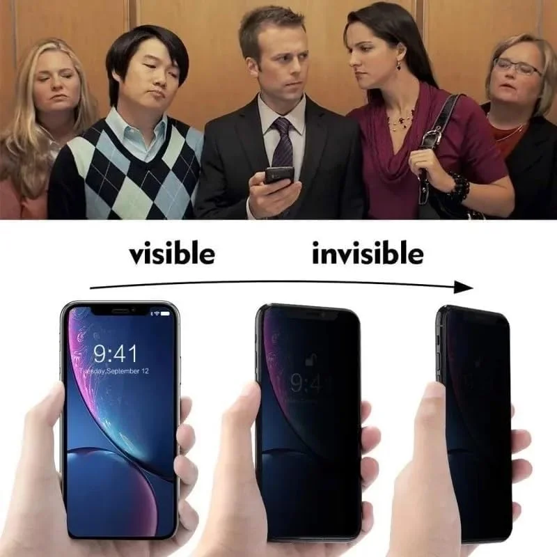 محافظ صفحه نمایش حریم خصوصی برای Realme 12 2024، شیشه حرارت دیده حریم خصوصی، فیلم محافظ صفحه نمایش حریم خصوصی، [سازگار با قاب] [سختی 9H] [ضد خش] فیلم شیشه ای حرارت دیده ضد جاسوسی برای Realme 12 5G